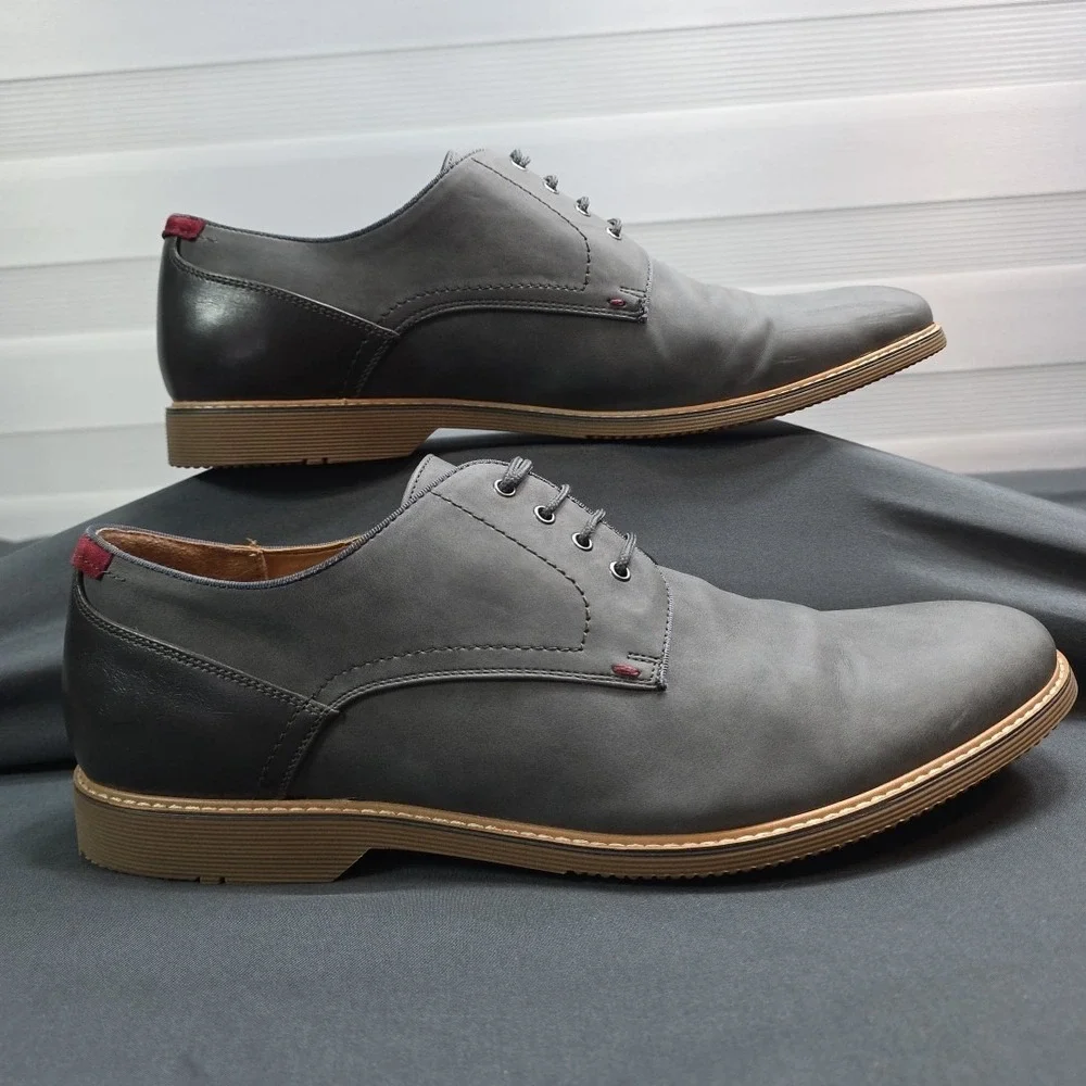 Steve Madden Men's Gray Ousted Oxford‎ Size 13M